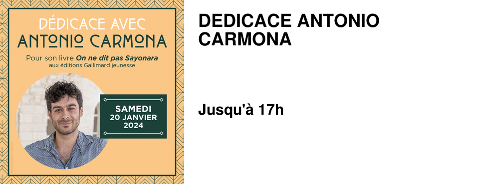 DEDICACE ANTONIO CARMONA